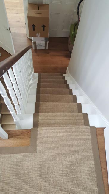 portfolio carpets brown stairs with brown stair runner 02