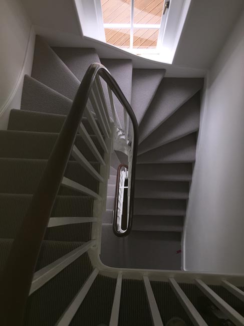 portfolio carpets grey stair carpet installed 01