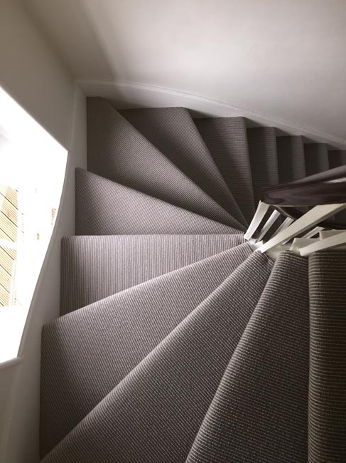 portfolio carpets grey stair carpet installed 02