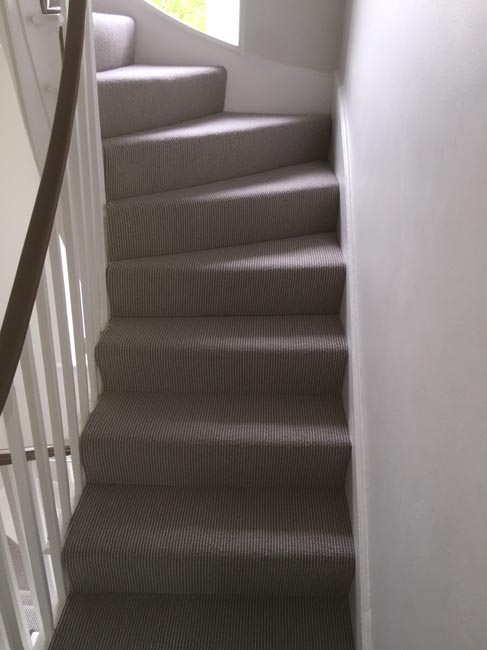 portfolio carpets grey stair carpet installed 03