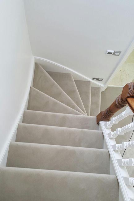 portfolio carpets natural elements silkresse stairs installation 06