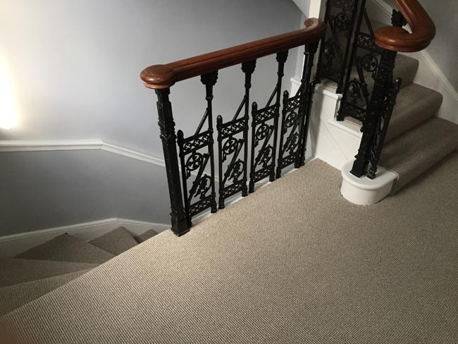portfolio carpets striped stairs carpet greyish 01