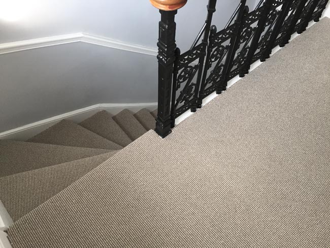 portfolio carpets striped stairs carpet greyish 05