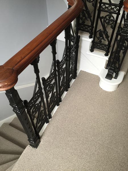 portfolio carpets striped stairs carpet greyish 12