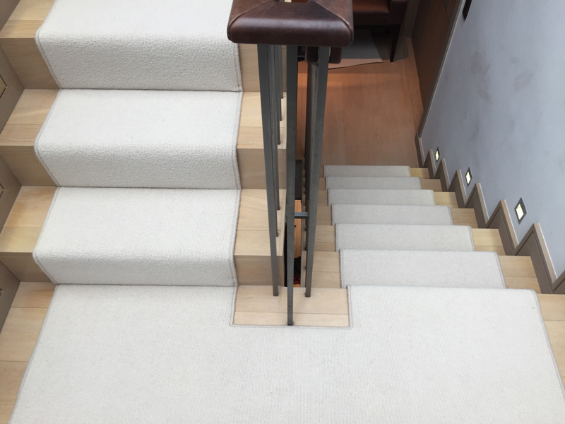 portfolio carpets white beige stair runner 300616