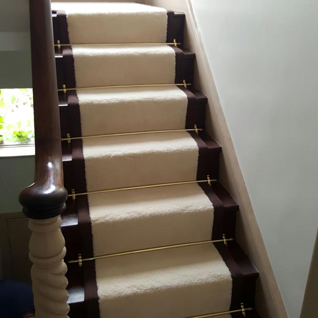 portfolio carpets white stairs black broder runner 15