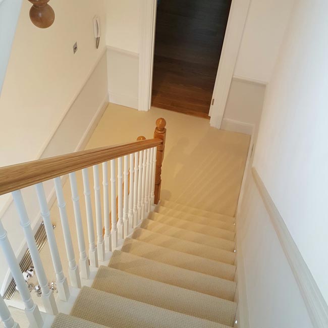 portfolio carpets white stairs silver stairrods 02