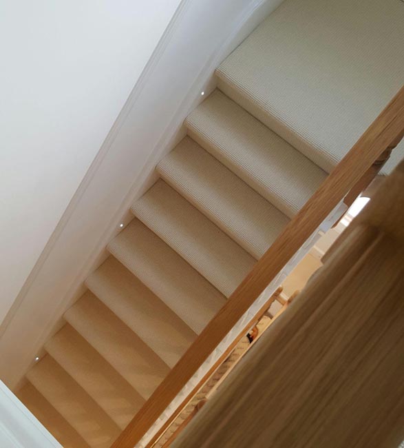 portfolio carpets white stairs silver stairrods 06