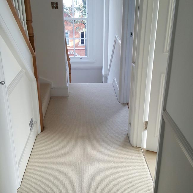 portfolio carpets white stairs silver stairrods 09