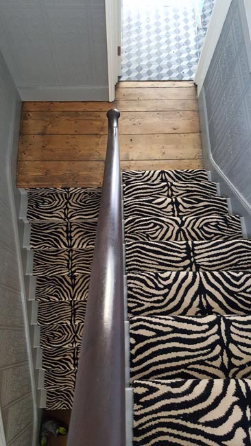 portfolio carpets black and white stair runner 04