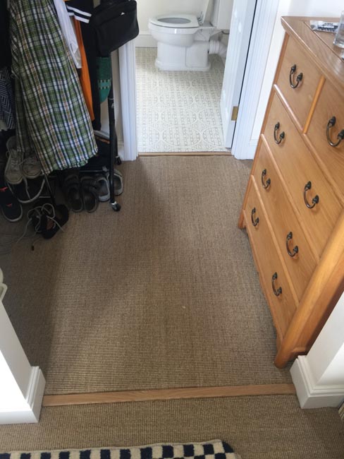 portfolio carpets dark sisal stairs installation runner 02