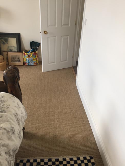 portfolio carpets dark sisal stairs installation runner 03