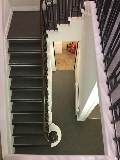 portfolio commercial carpet tile stairs with nosings 06