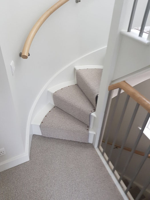 portfolio grey stair carpet as a runner 08
