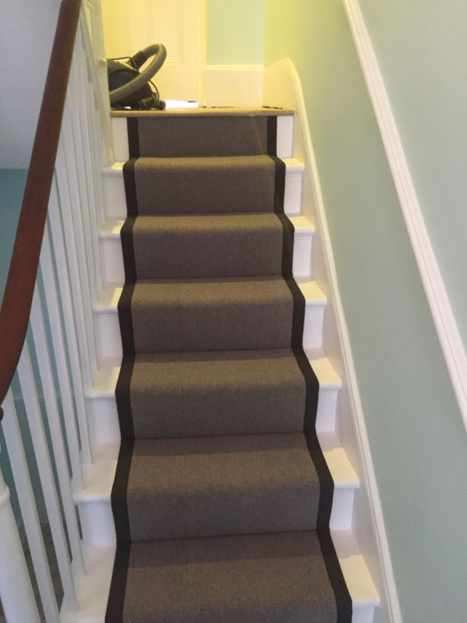 portfolio grey stair runner with black border 130917 01