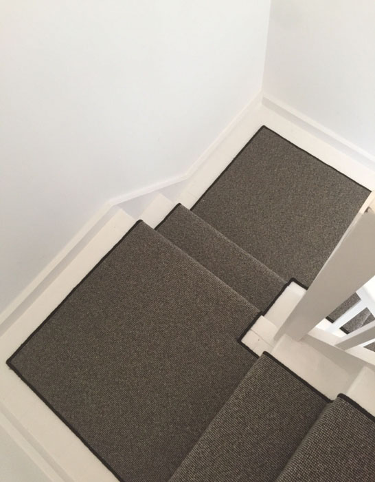 portfolio grey stair runner with black whipping 08
