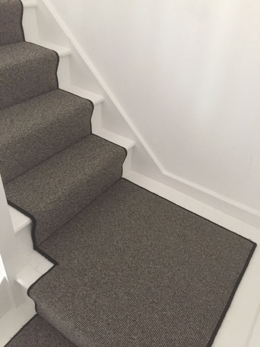 portfolio grey stair runner with black whipping 09