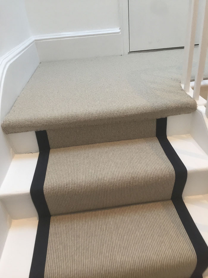PORTFOLIO - LIGHTER CARPET ON STAIRS WITH BLACK BINDING (3)