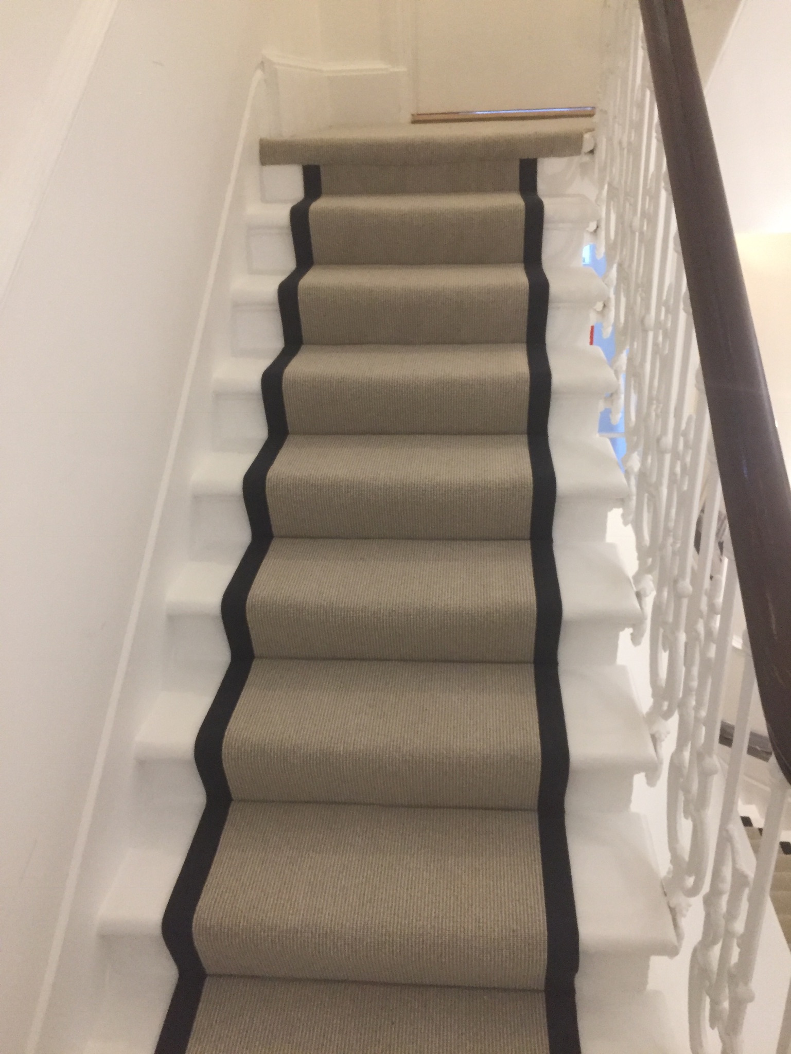 portfolio Carpet Runner With Black Binding Installed In Clerkenwell (12)