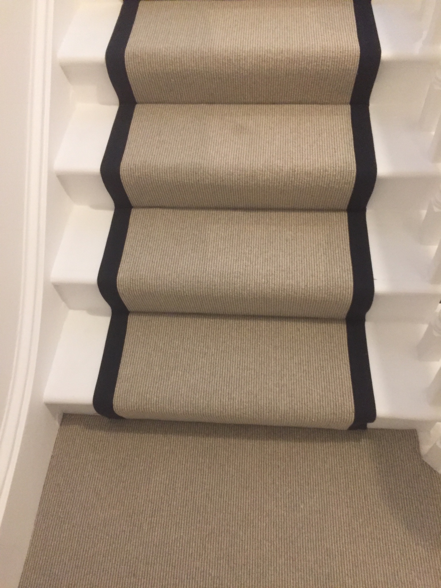 portfolio Carpet Runner With Black Binding Installed In Clerkenwell (5)