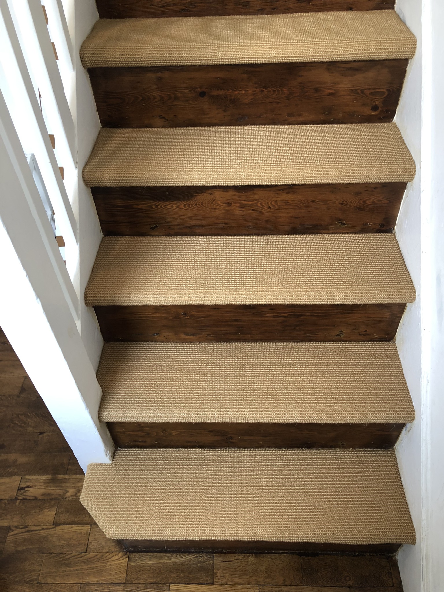 portfolio Fibre Boucle Cinnamon Sisal Carpet Installed in Temple Fortune (4)