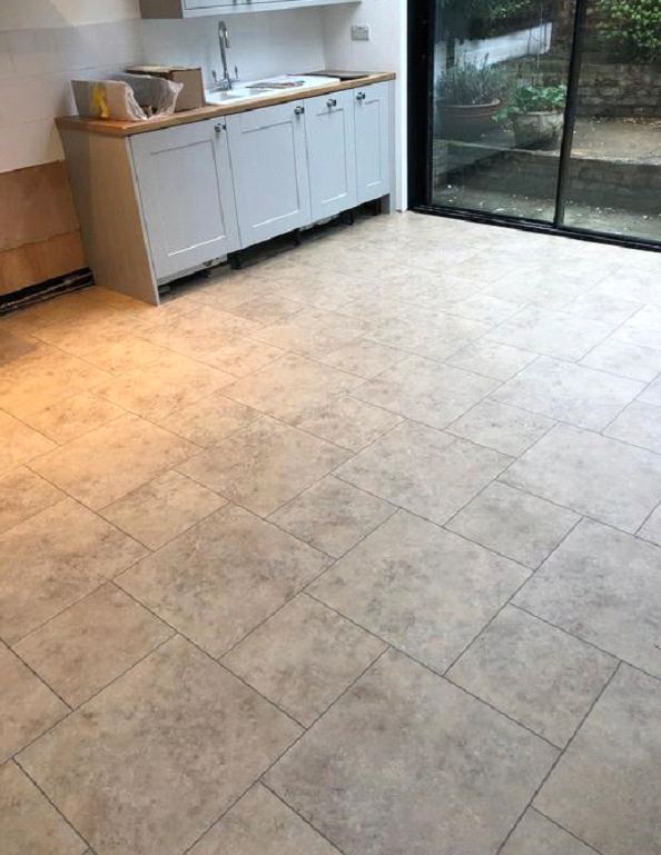 Amtico Signature Kura Caraway Vinyl Tiles Installed in Chelsea 1