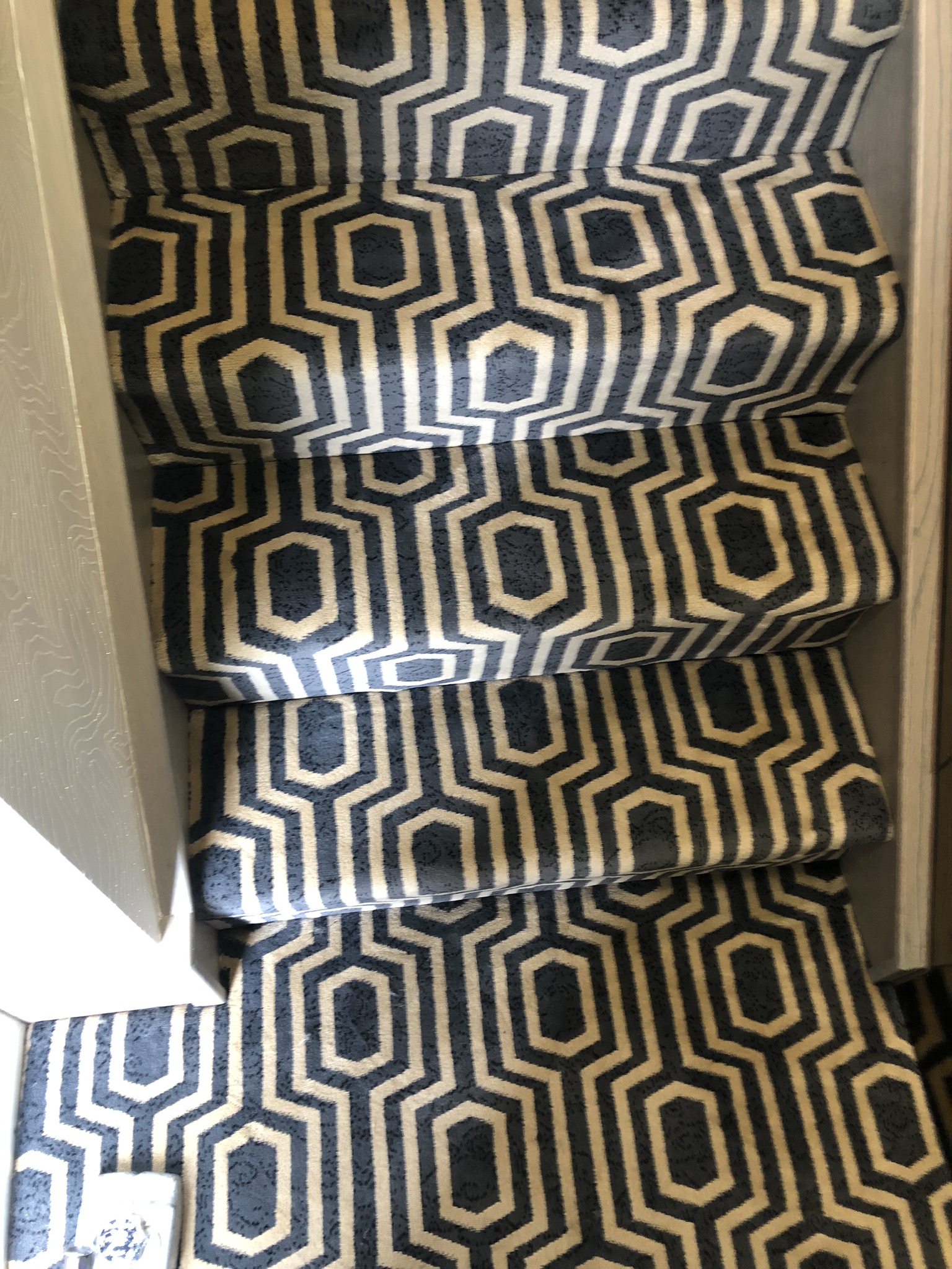 Black Axminster carpet installed in Acton 6