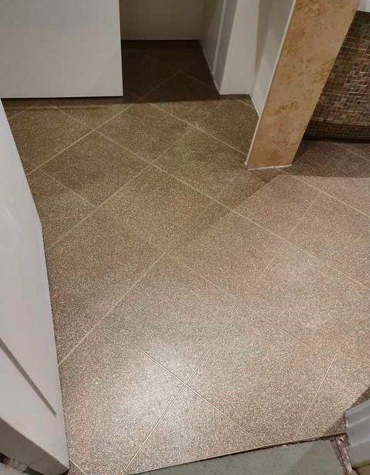 Amtico Spacia Ridge Shell Luxury Vinyl Tile Installed in Barnes