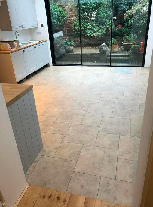 Amtico Signature Kura Caraway Luxury Vinyl Tile Flooring Installed in Islington 4