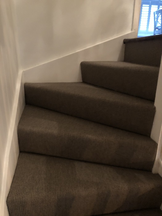 Dark Carpet on Stairs Installed in Putney 2