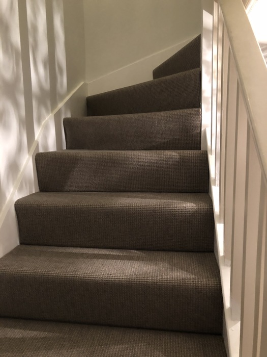 Dark Carpet on Stairs Installed in Putney 5