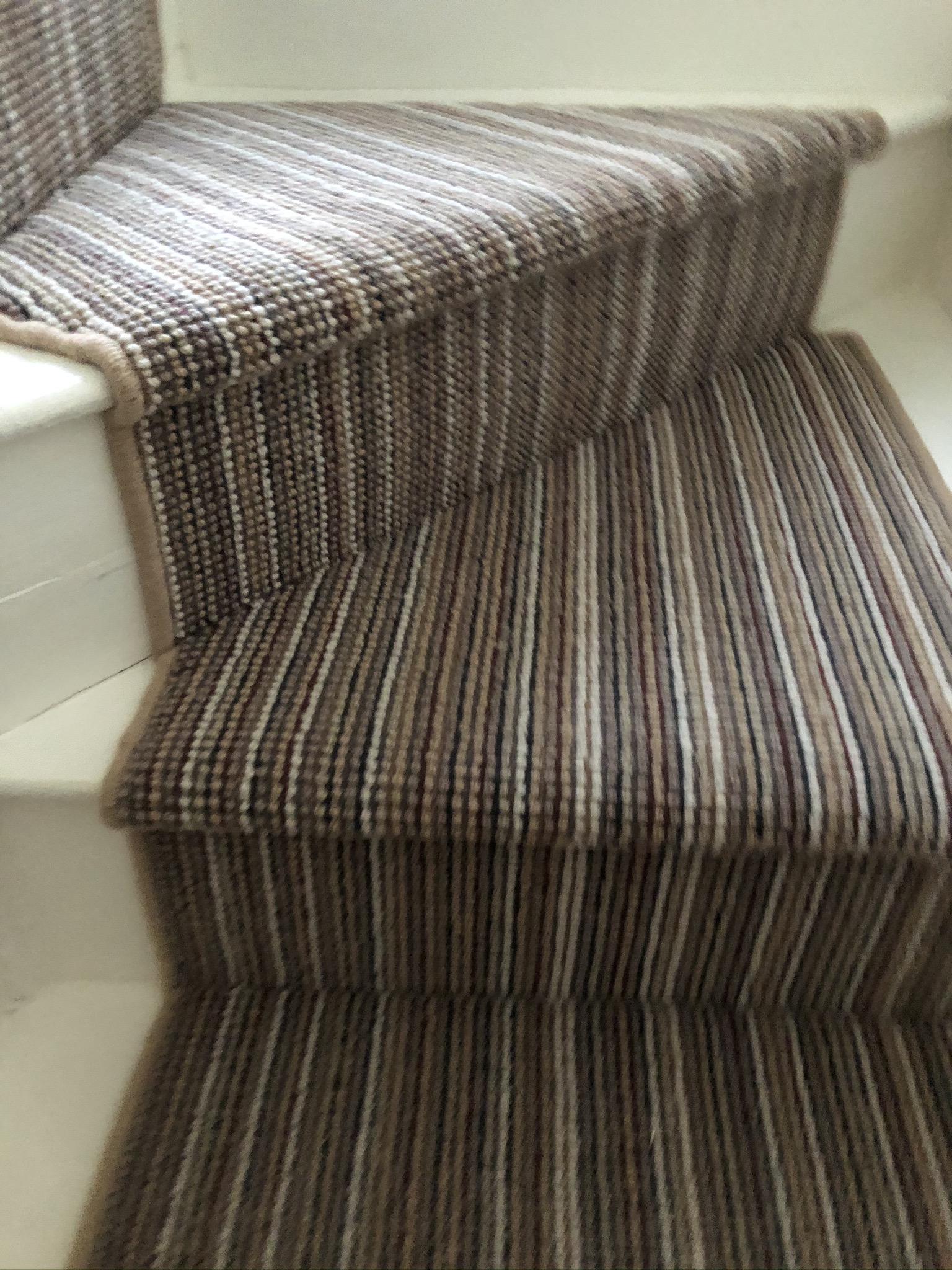 Multicolour Stripe Carpet Installation in Islington 3