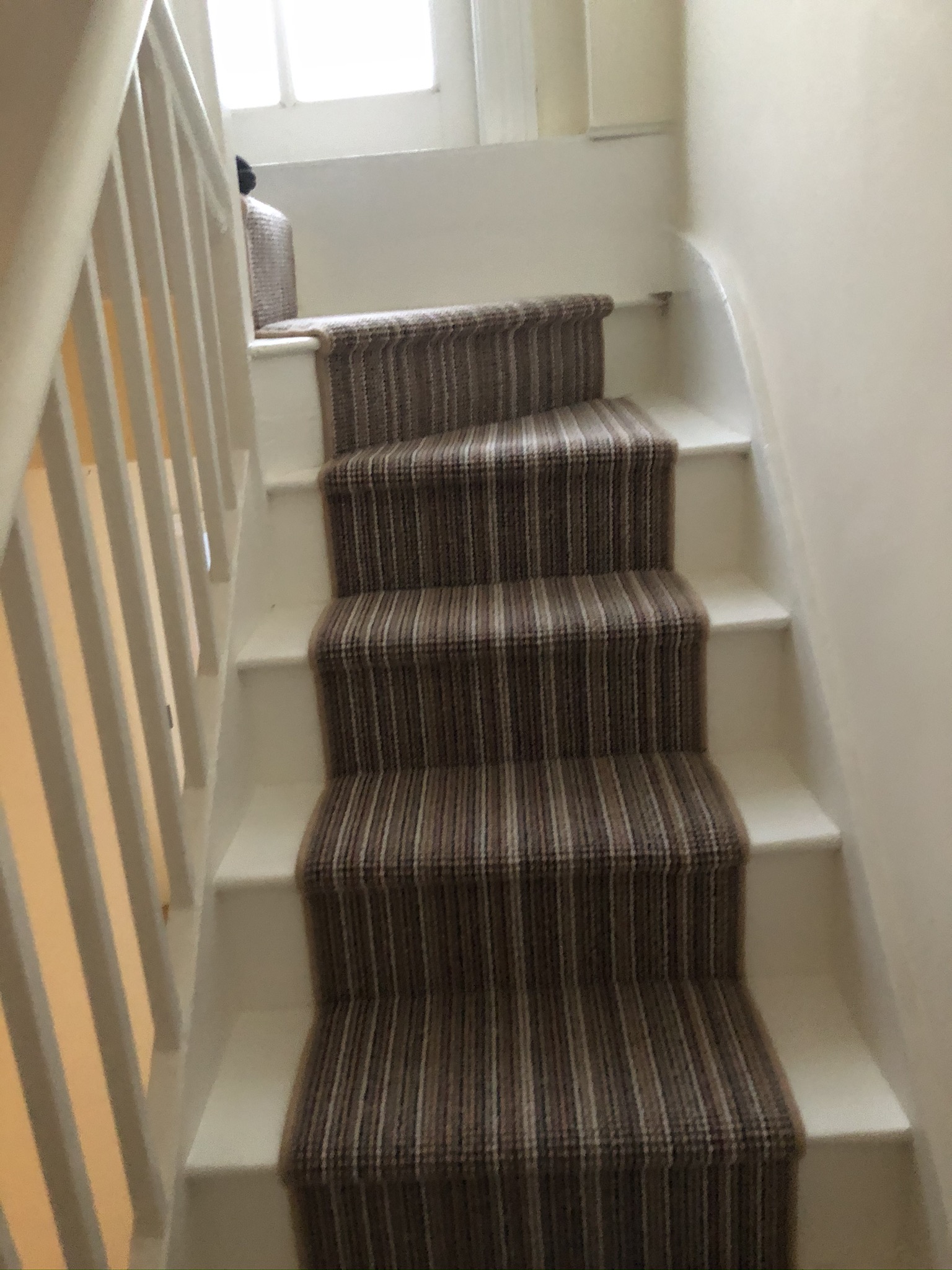 Multicolour Stripe Carpet Installation in Islington 4