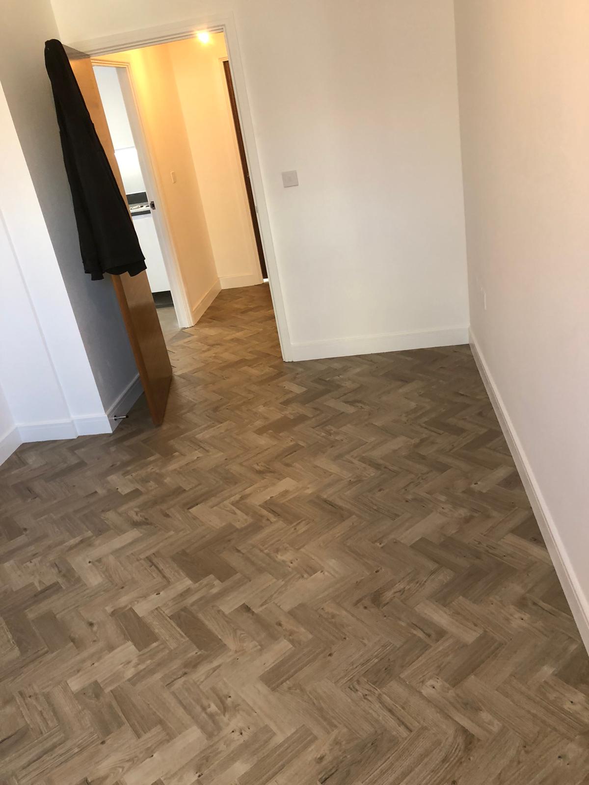 To supply & install Amtico Spacia Sun Bleached Oak luxury vinyl flooring in Kilburn 4