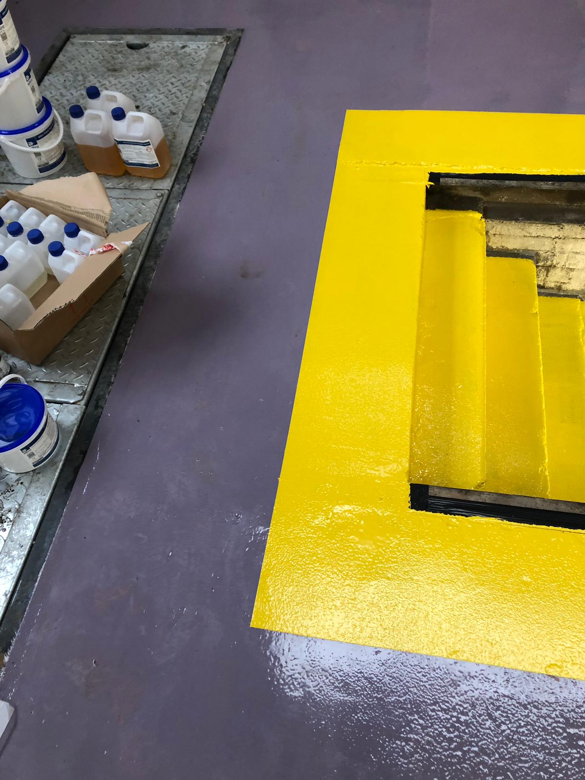 Vanguard Contracts to carry out the refurbishment of a 1200m2 Multi brand workshop floor at F G Barnes Guildford 1