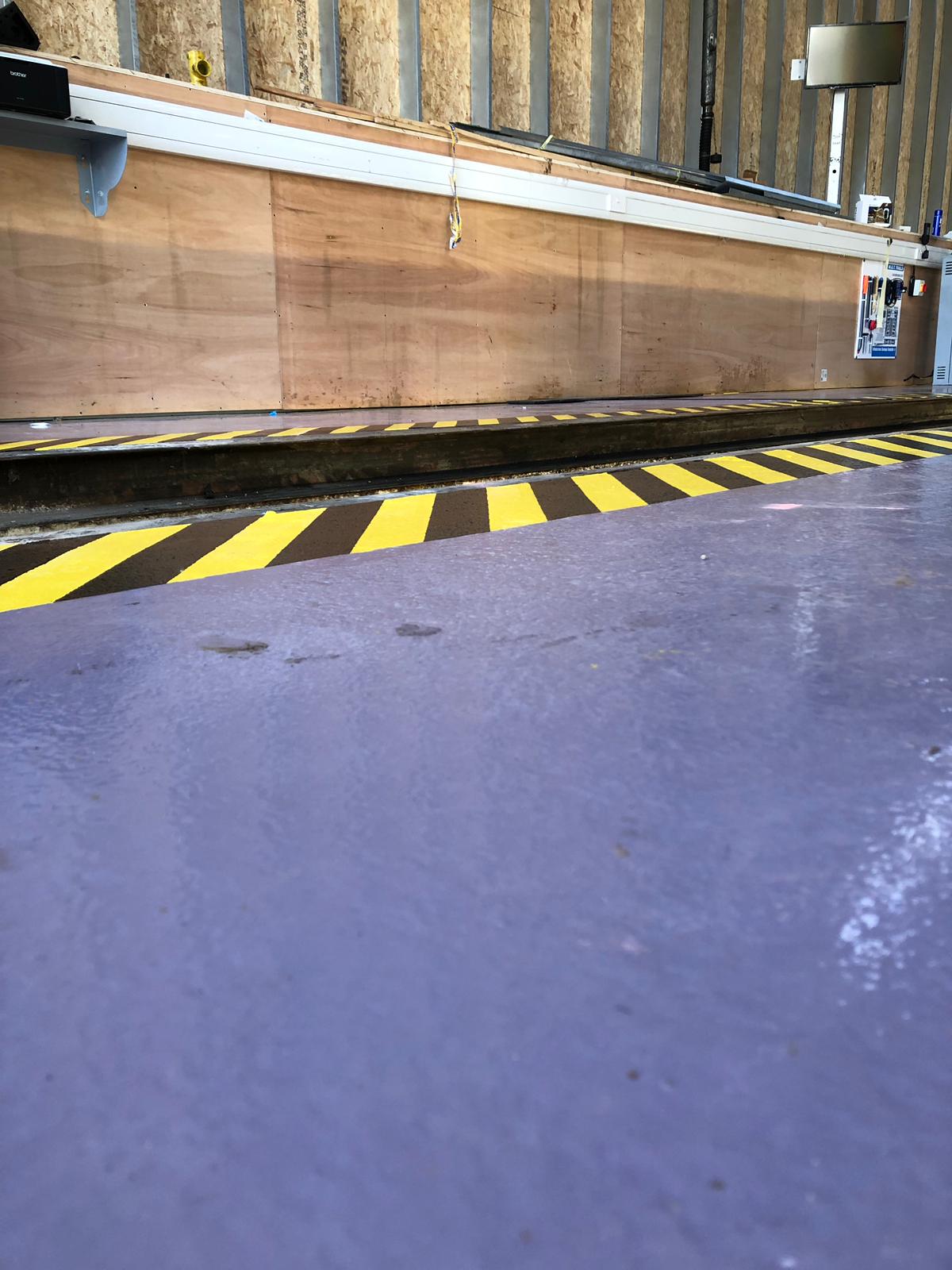 Vanguard Contracts to carry out the refurbishment of a 1200m2 Multi brand workshop floor at F G Barnes Guildford 8