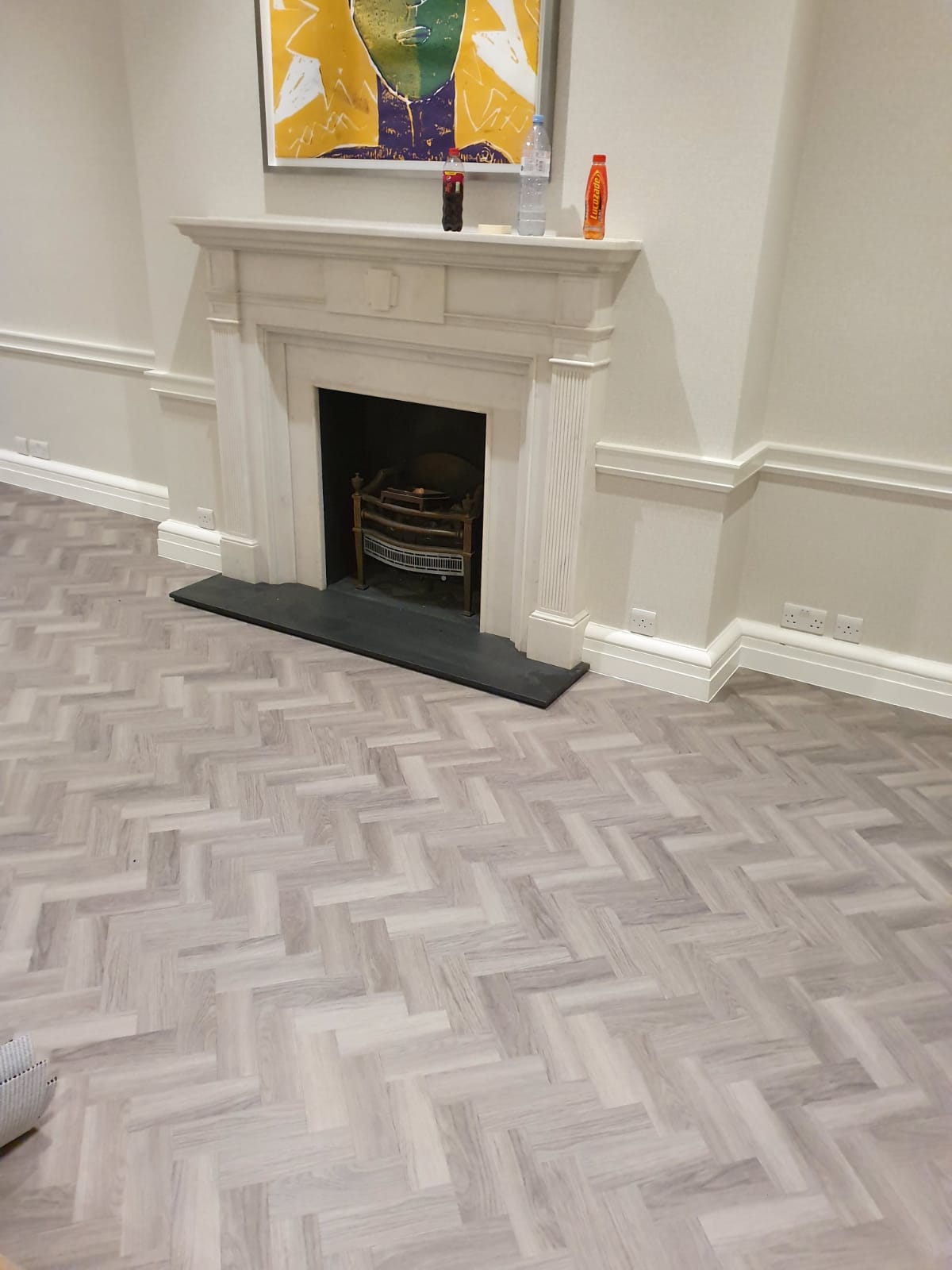 Amtico Spacia Nordic Oak in Herringbone Design to Premises 19