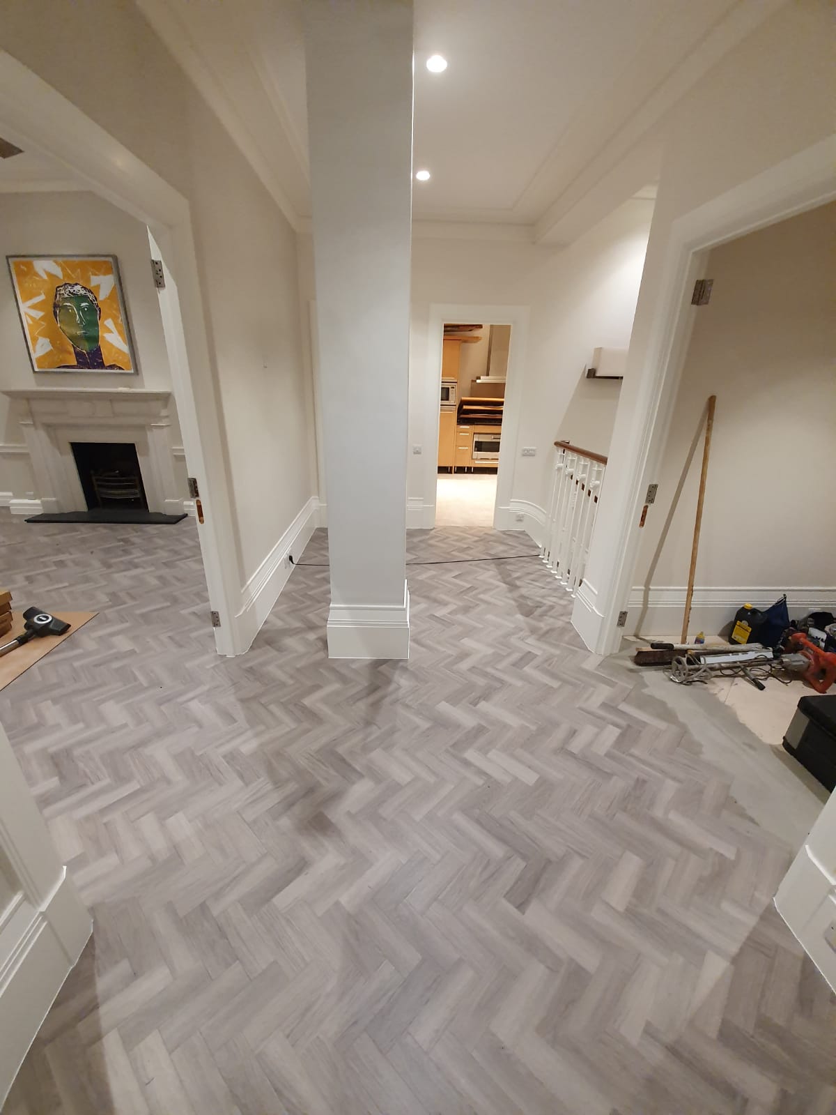 Amtico Spacia Nordic Oak in Herringbone Design to Premises 8