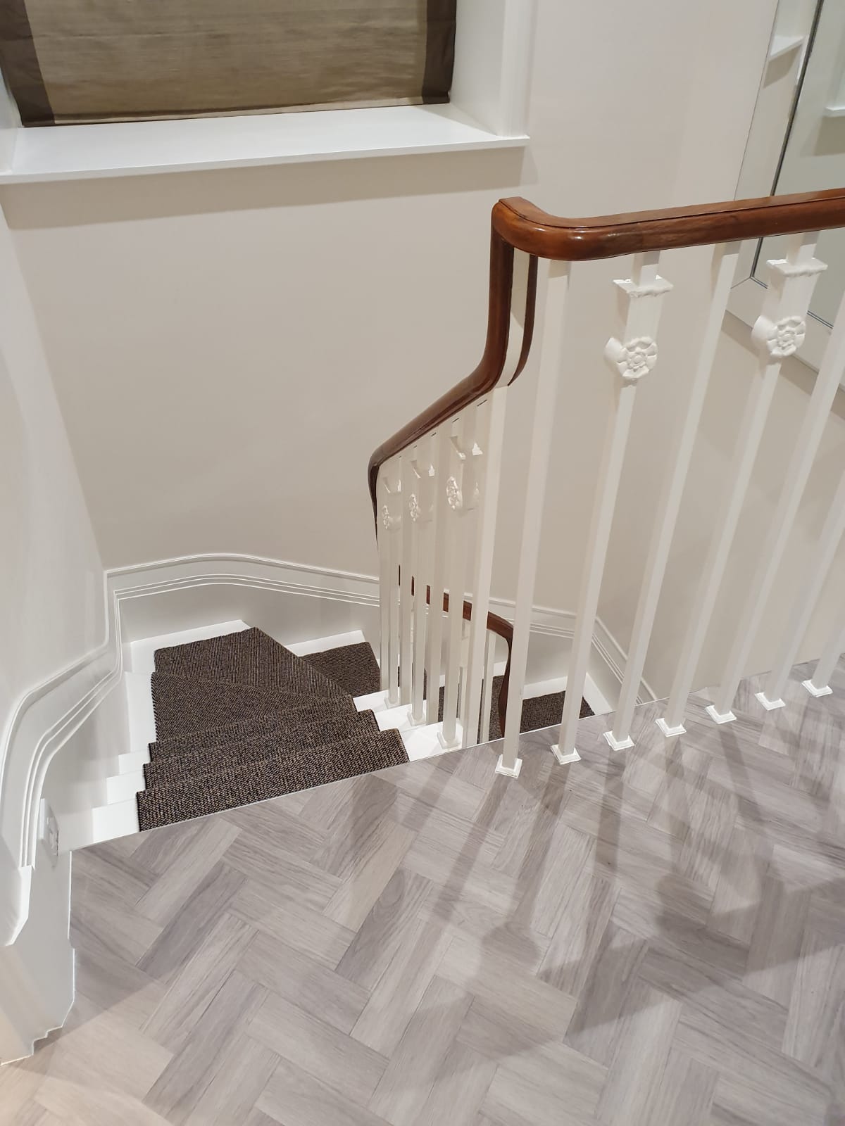 Amtico Spacia Nordic Oak in Herringbone Design to Premises 9