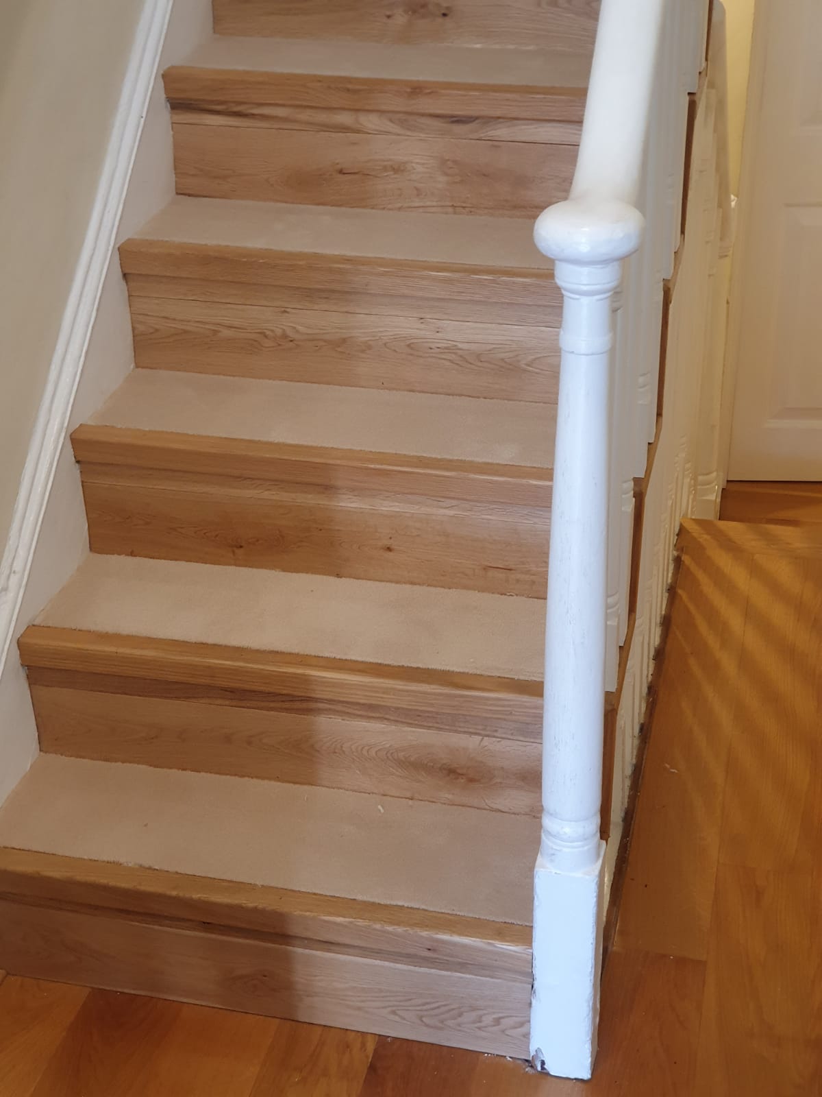 Carpet to Treads on Stairs 1