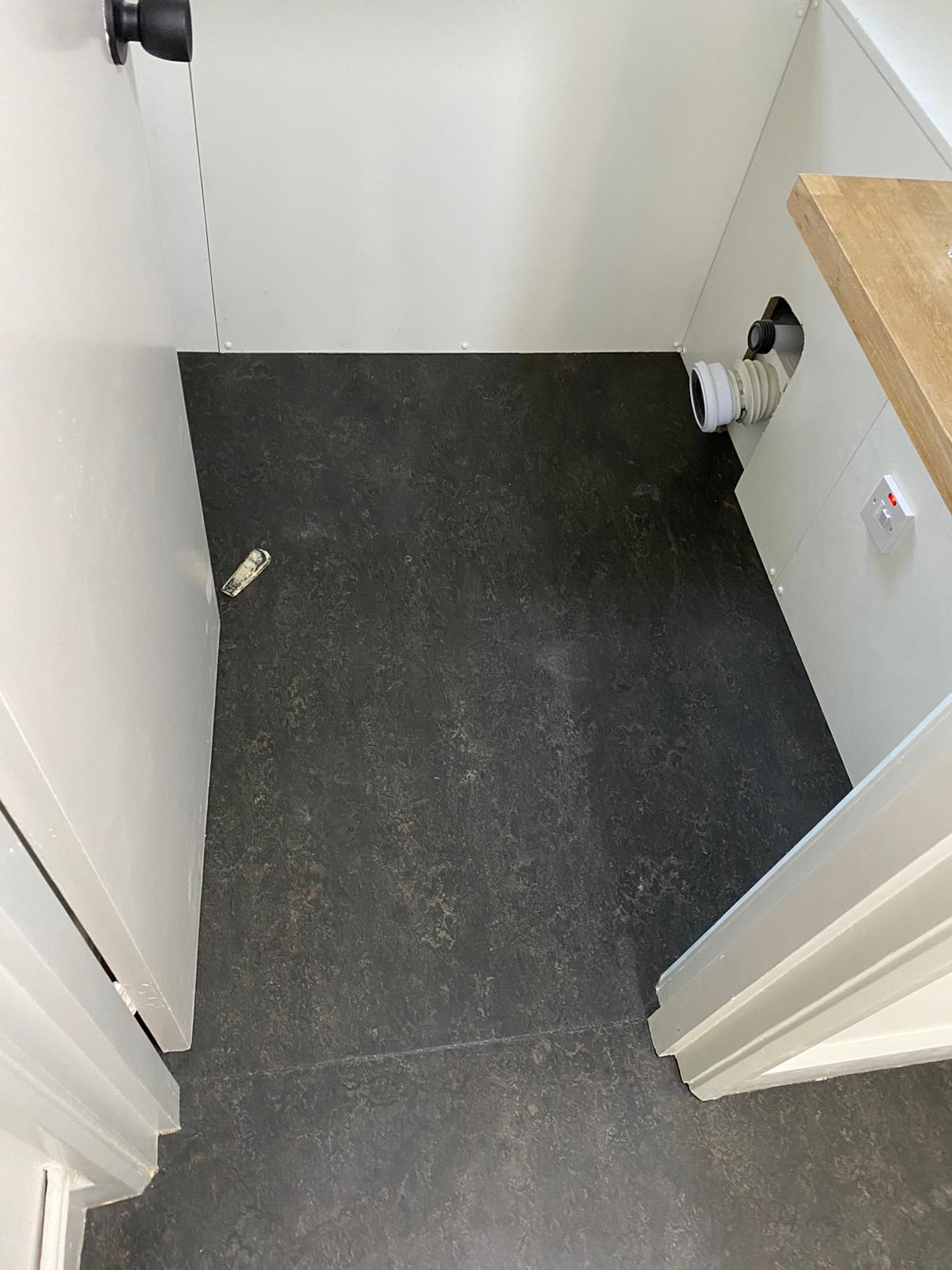 Marmoleum Dark Bistre Flooring In Islington 3