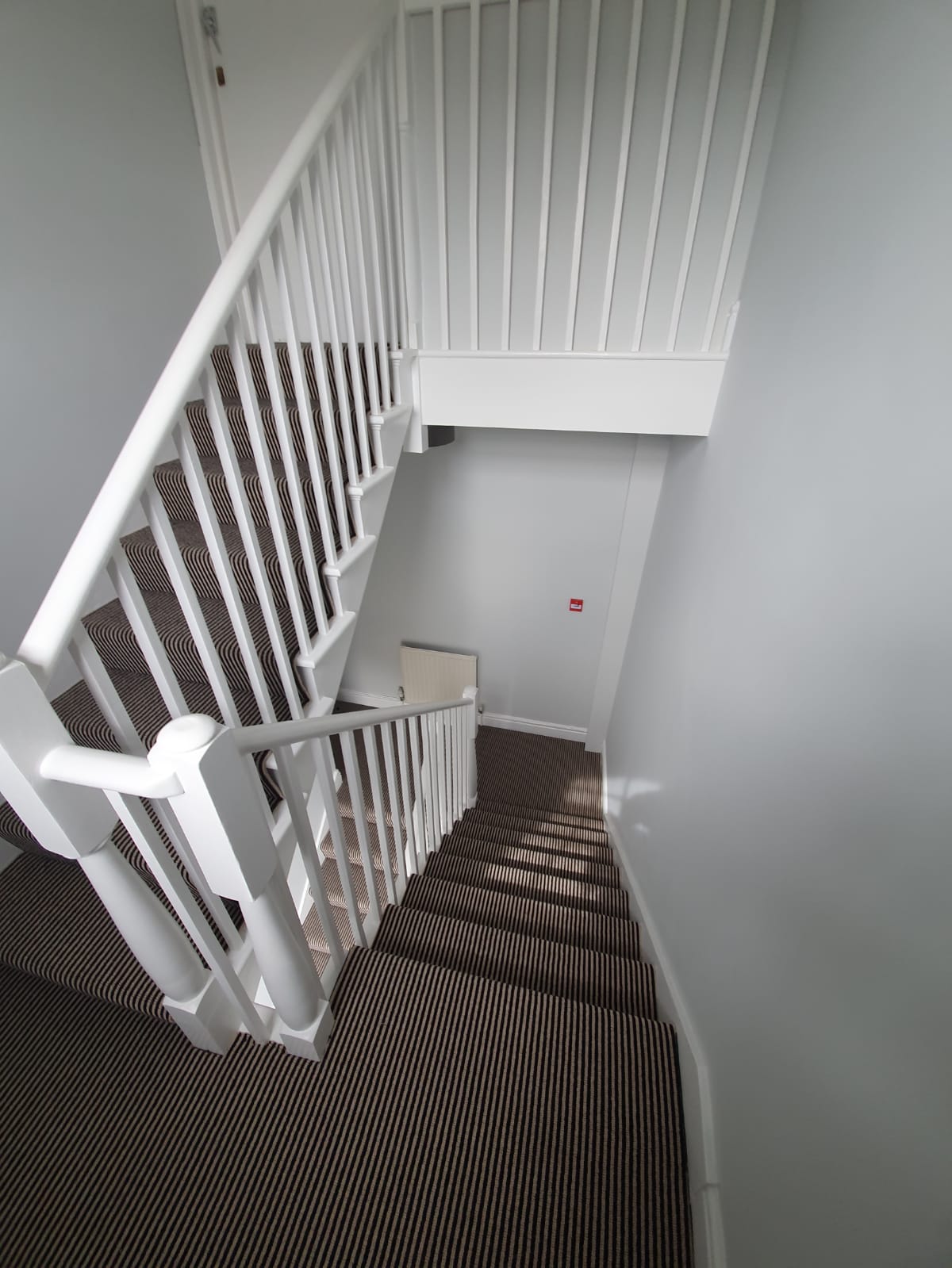 Hugh Mackay Carpets Deco Two Tone Magpie Stripe in Kilburn 1