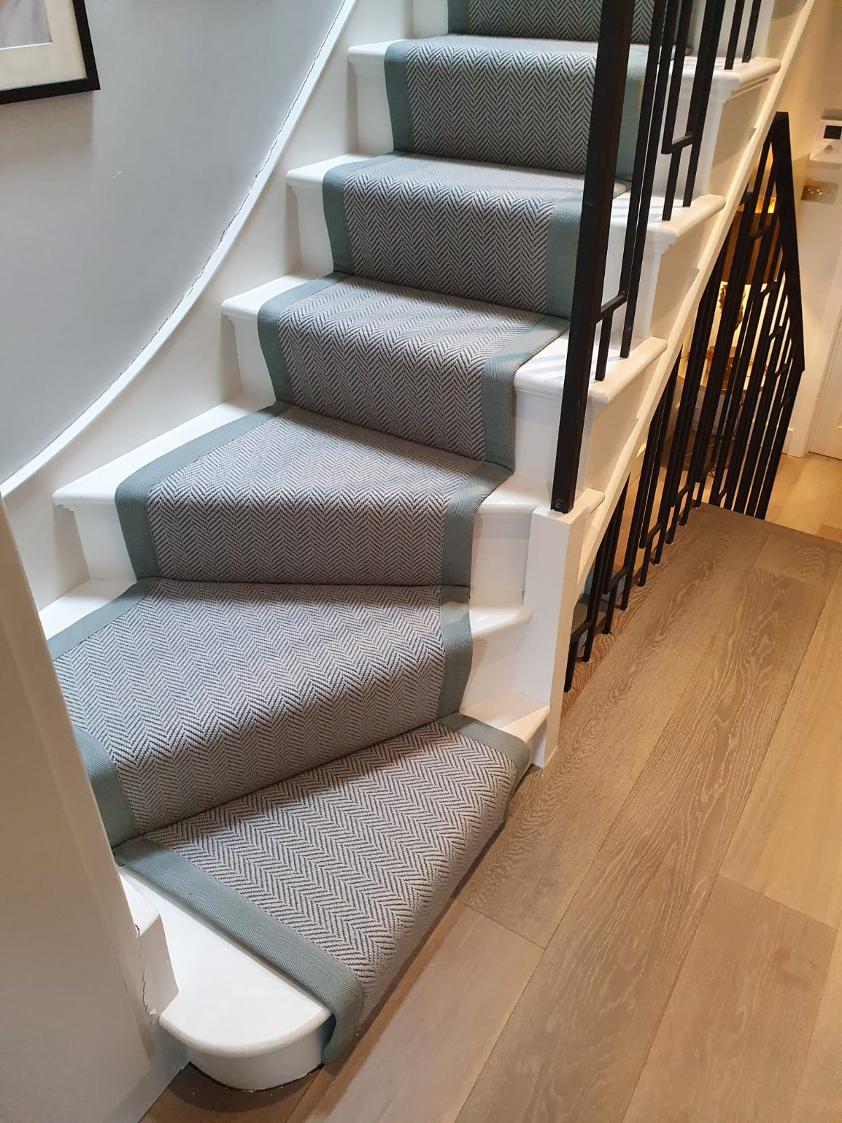 Iconic Fine Herringbone Heston Carpet in Hampstead 2