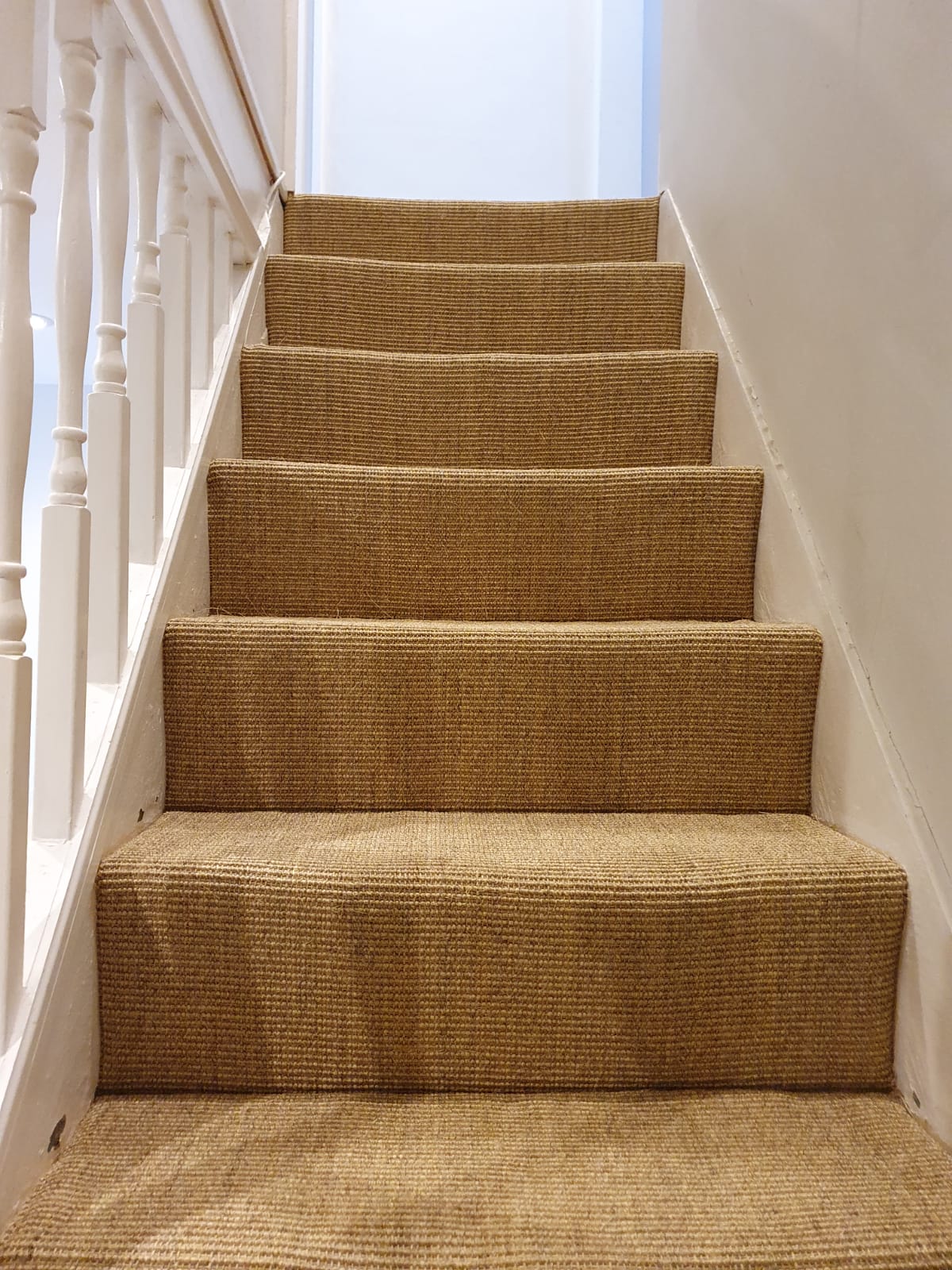 Sisal Carpet to Stairs in Farringdon 2