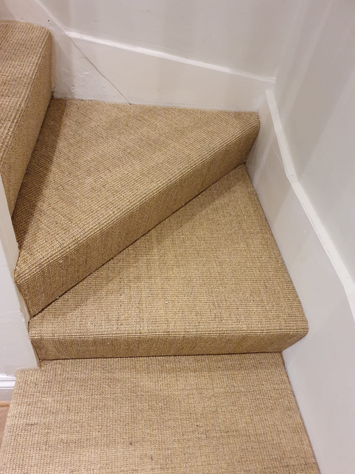 Sisal Carpet to Stairs in Farringdon 3