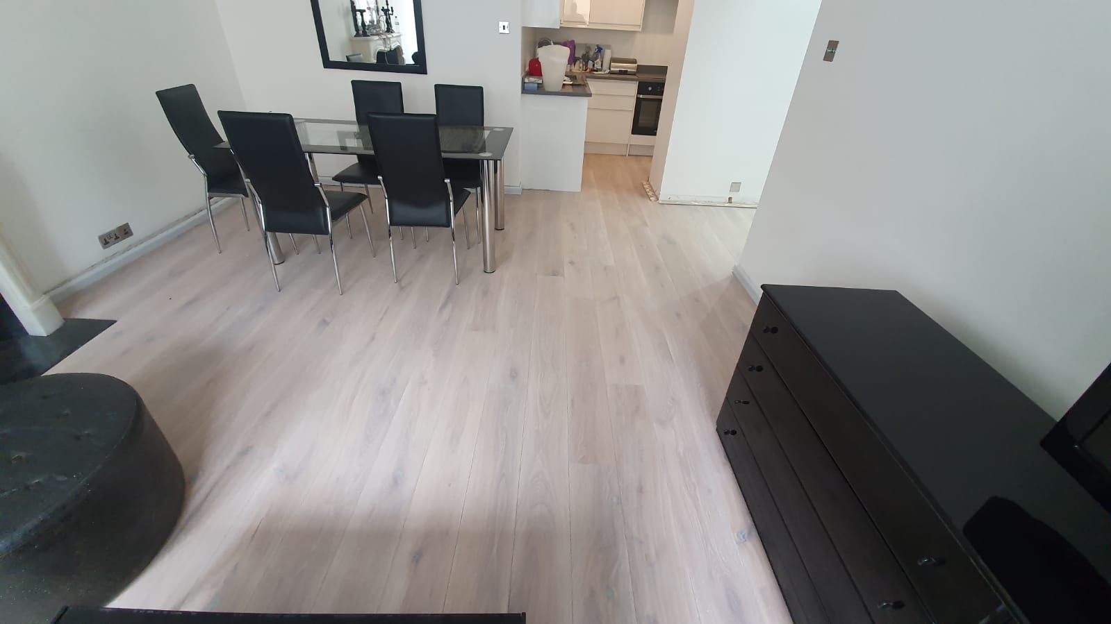 Staki Oak & White Brushed Oil Wood Flooring 1