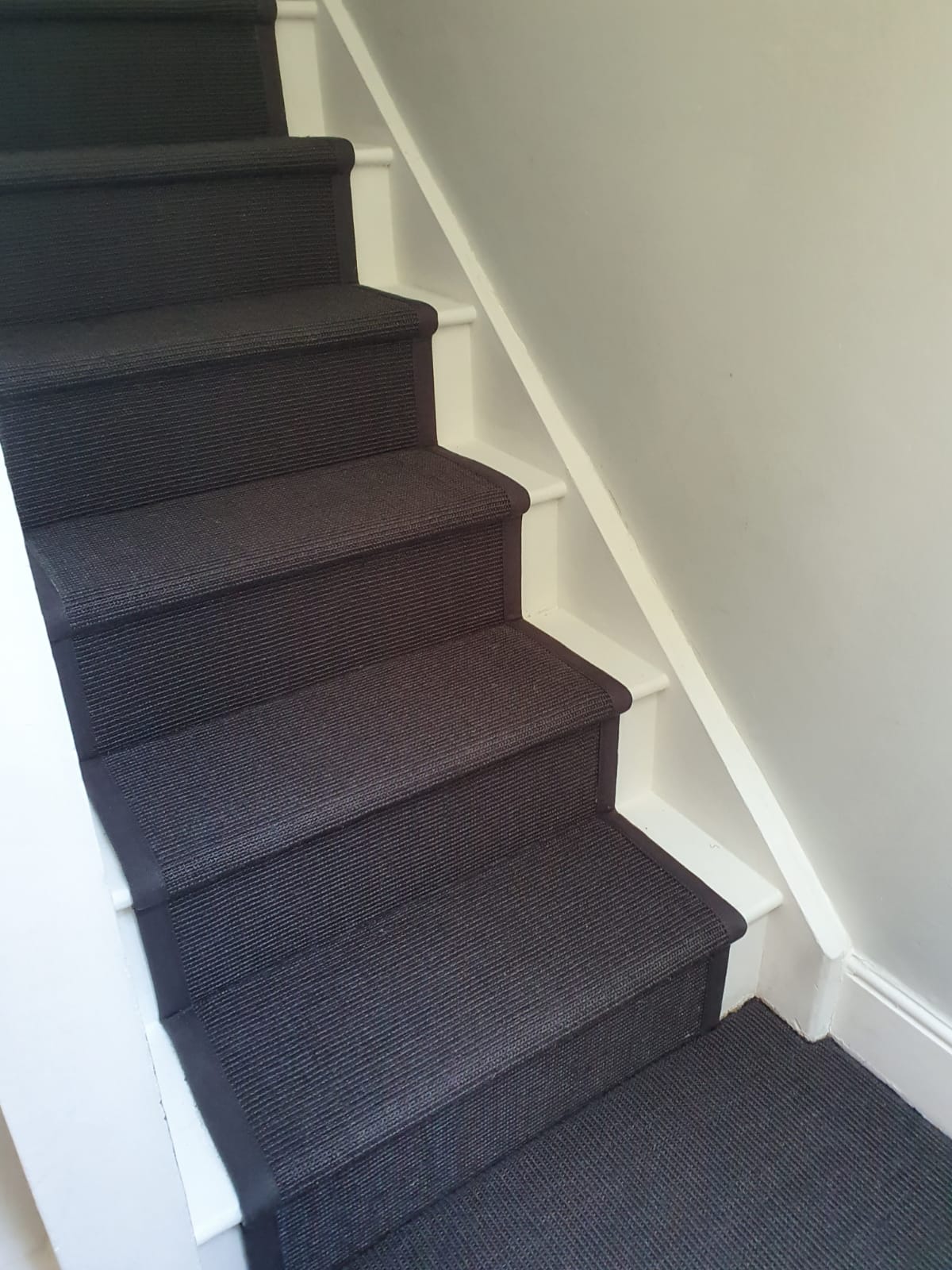 Crucial Trading Sisal Small Boucle Accents Black C714 Carpet in Fulham 1