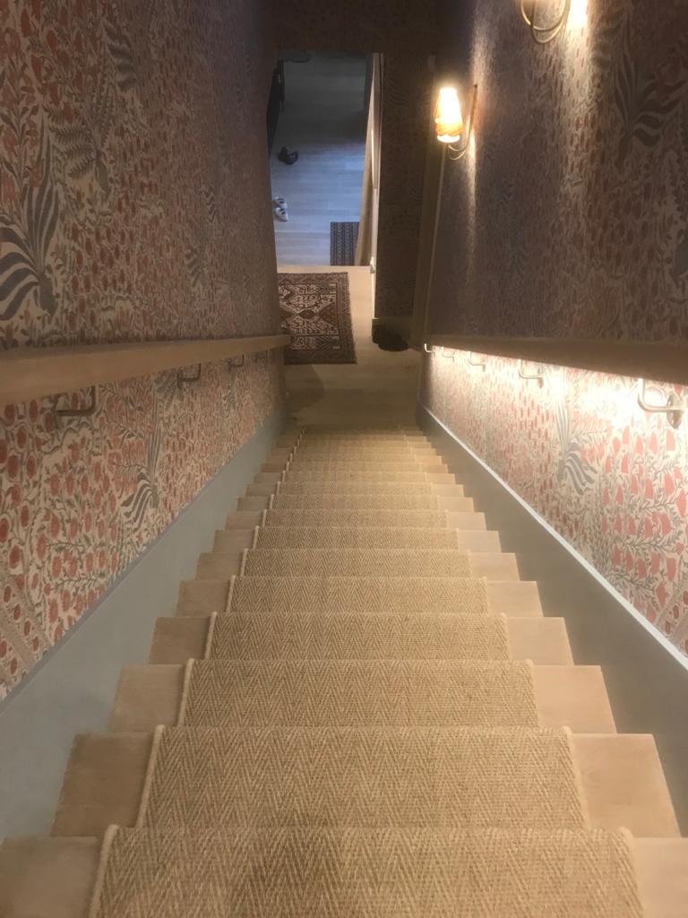 Alternative Flooring Sisal Herringbone Hairstock Carpet in Hampstead 1