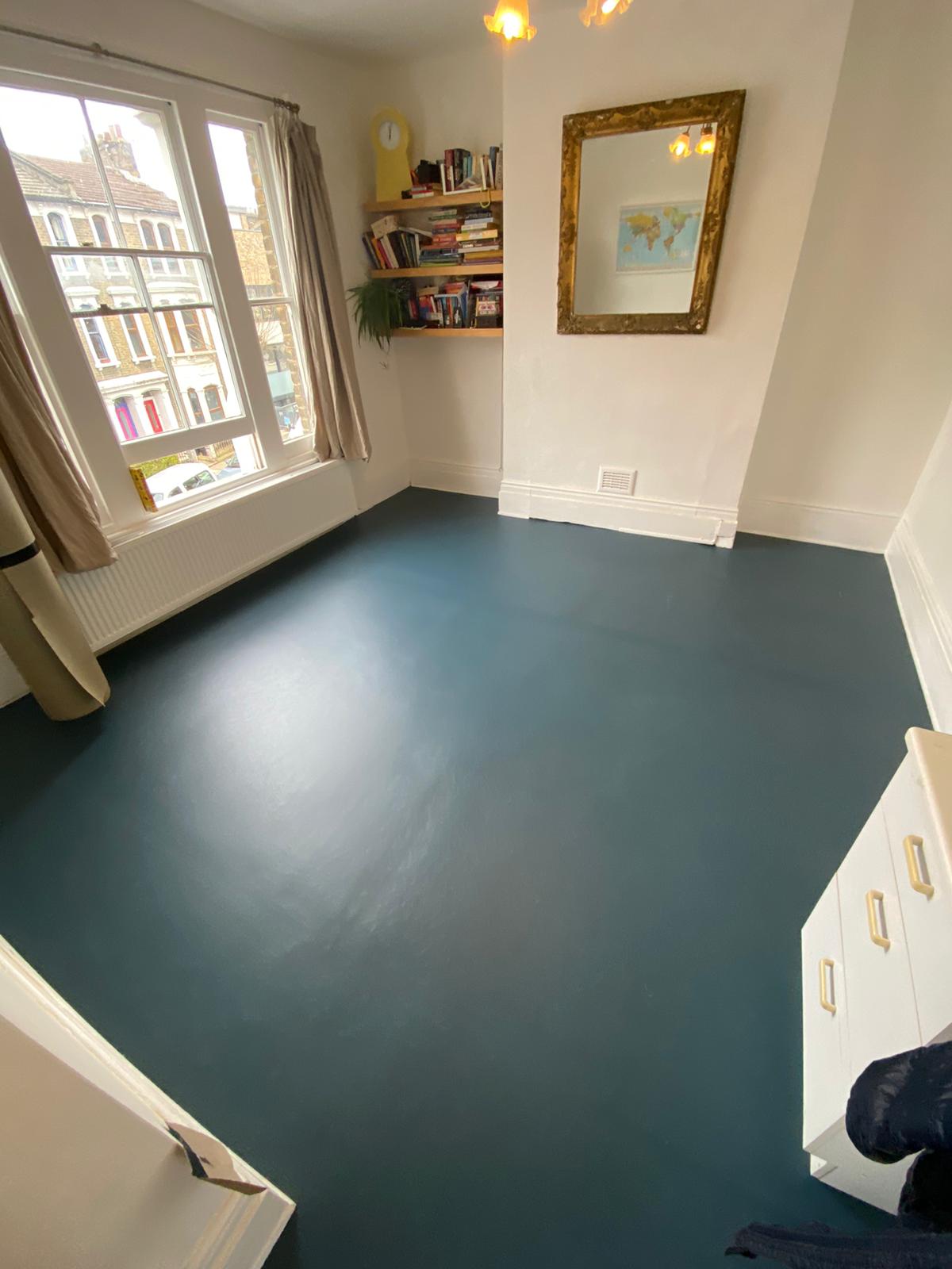 Marmoleum Walton Petrol Linoleum Flooring In Ealing 1
