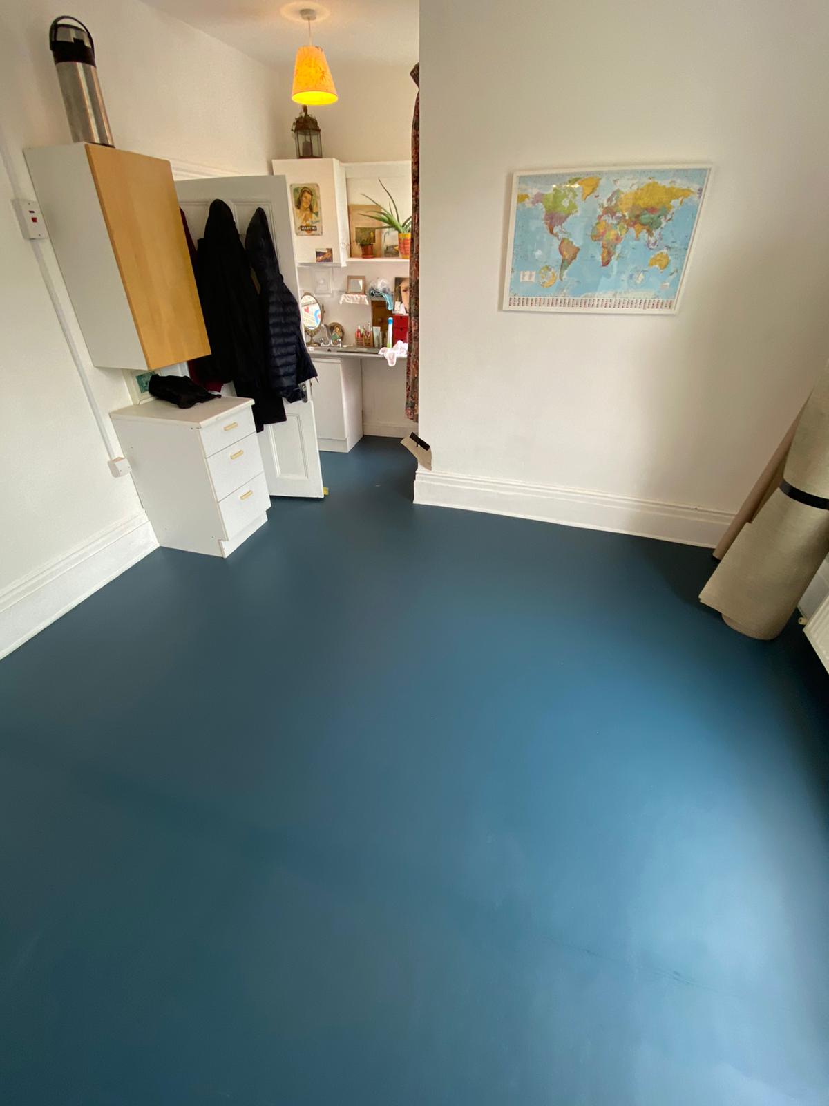 Marmoleum Walton Petrol Linoleum Flooring In Ealing 2